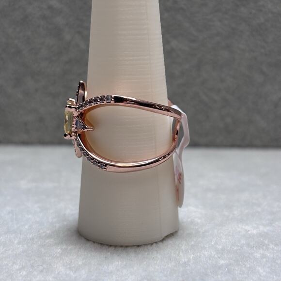 Bomb Party Ring RBP8631 “Glamorous Stylista” Size 11 Lemon & Moonstone Rose Gold - Picture 2 of 4